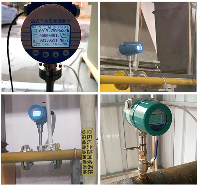 DN32熱式氣體質(zhì)量流量計(jì)現(xiàn)場安裝使用圖