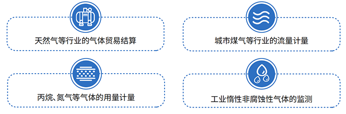 燃?xì)庋喠髁坑嫅?yīng)用領(lǐng)域圖